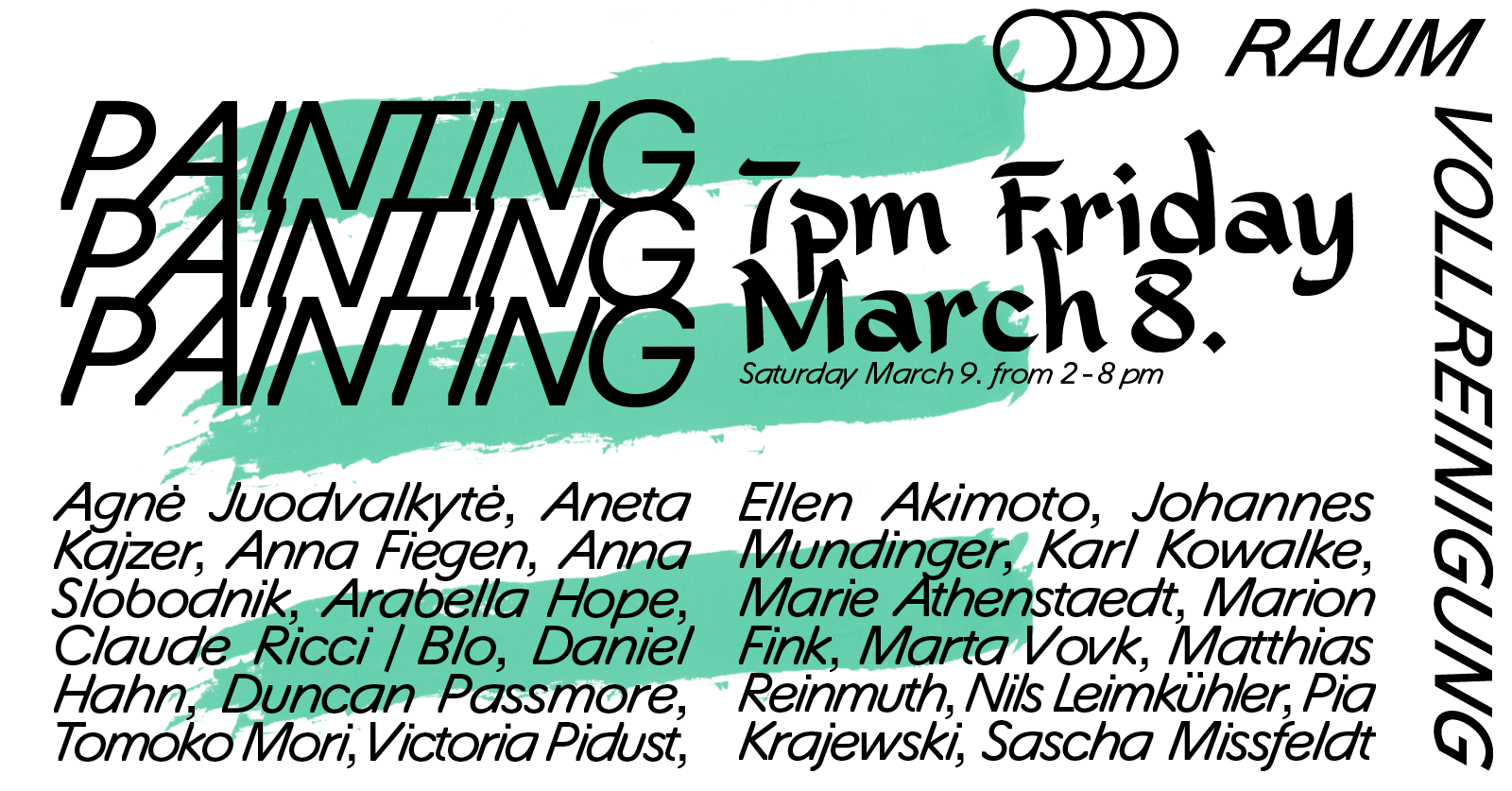 Painting Painting Painting exhibtion flier